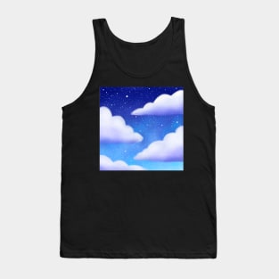 Cloudy night sky Tank Top